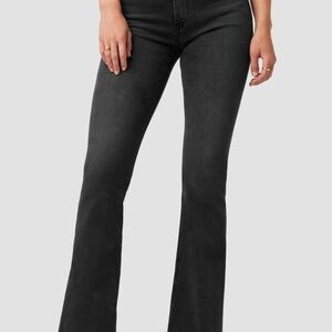 Hudson Holly High-Rise Flare Jeans, Black, Size 30, New with Tags, Italian Denim
